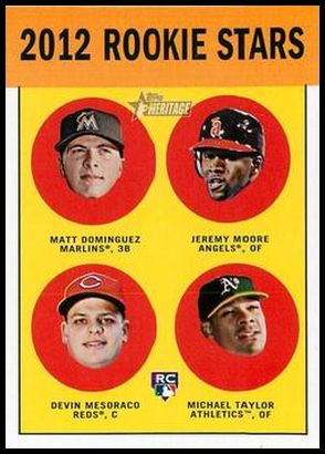 407 Matt Dominguez Jeremy Moore Devin Mesoraco Michael Taylor RC